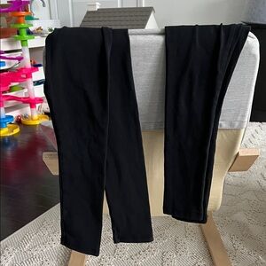 2 Black Crewcuts size 4-5T Leggings